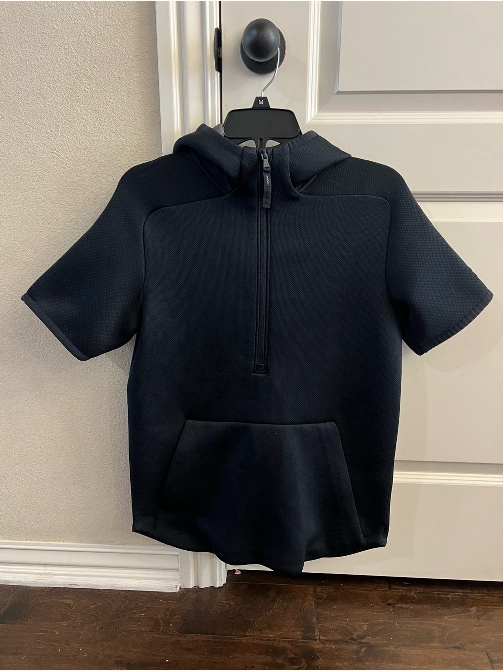 Under Armour Black Short Sleeve Zip Pullover